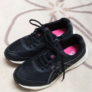 アシックス(asics)のアシックスレディーススニーカー24㌢BLACK(スニーカー)