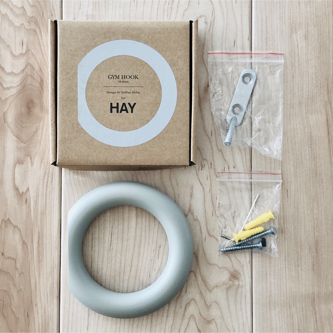 HAY(ヘイ) gym hook(ジムフック) M ライトグレー HAY(ヘイ) gym hook(ジムフック) M ライトグレー