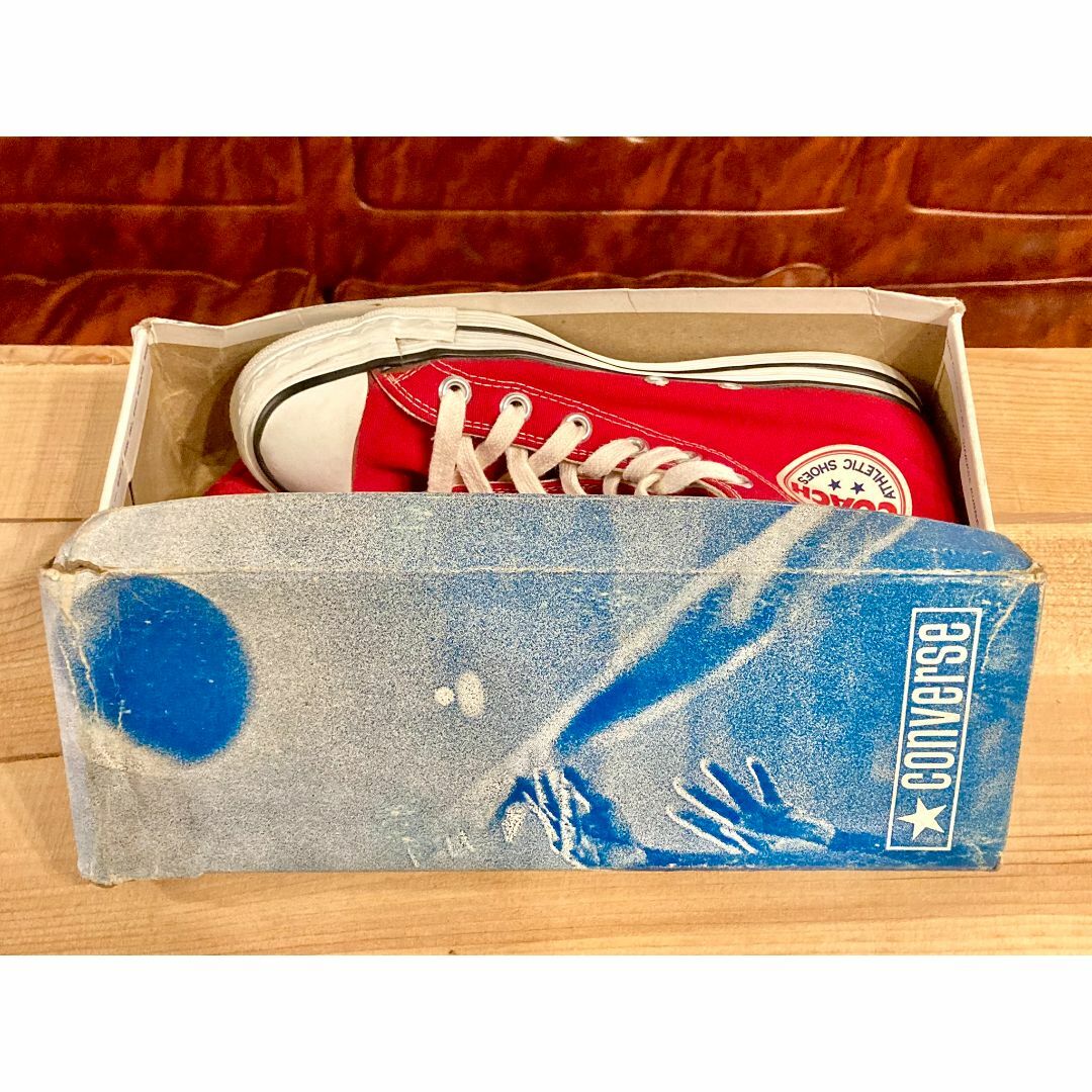 CONVERSE - ☆70s!USA!レア!コンバース コーチ 赤 デッド 24 CONVERSE - ☆70s!USA!レア!コンバース コーチ 赤 デッド 24