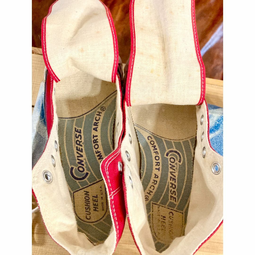 CONVERSE - ☆70s!USA!レア!コンバース コーチ 赤 デッド 24 CONVERSE - ☆70s!USA!レア!コンバース コーチ 赤 デッド 24