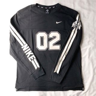 ナイキ(NIKE)のナイキSB  メンズL  スケートボードトップ　メッシュ　ロンT  長袖　黒(Tシャツ/カットソー(七分/長袖))