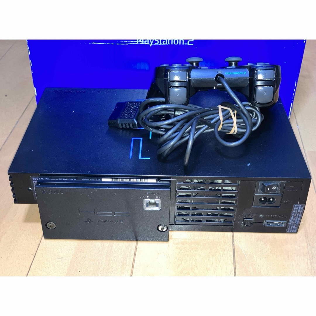 PS2 SCPH-39000 本体セット BBユニット搭載 収納箱付き 良動品