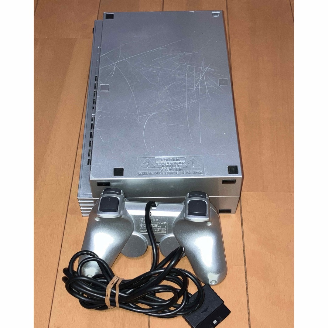 PlayStation2 - PS2 SCPH-30000 本体セット サテンシルバー 良動 PlayStation2 - PS2 SCPH-30000 本体セット サテンシルバー 良動