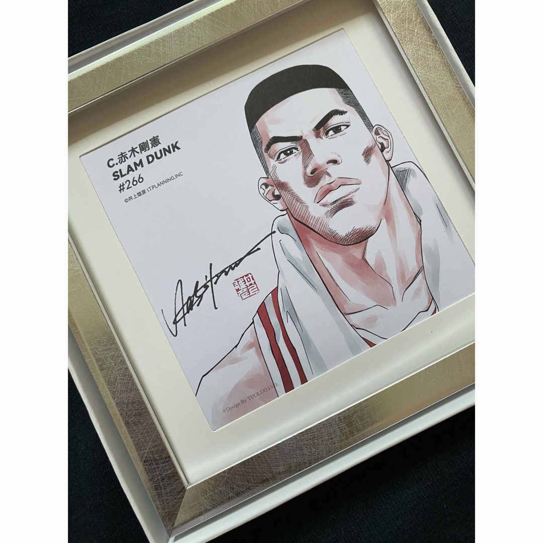 集英社(シュウエイシャ)の【額装品】スラムダンク　SLAM DUNK  湘北　赤木剛憲　イラスト　井上雄彦 エンタメ/ホビーのアニメグッズ(その他)の商品写真