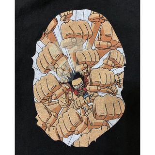 アベイシングエイプ(A BATHING APE)の★激レア★ APE × ONE PIECE Tシャツ ルフィ キッズ 100 (Tシャツ/カットソー)