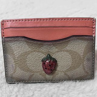 コーチ(COACH)のCoach  シグネチャーロゴ&グリッターフルーツカードケース(名刺入れ/定期入れ)