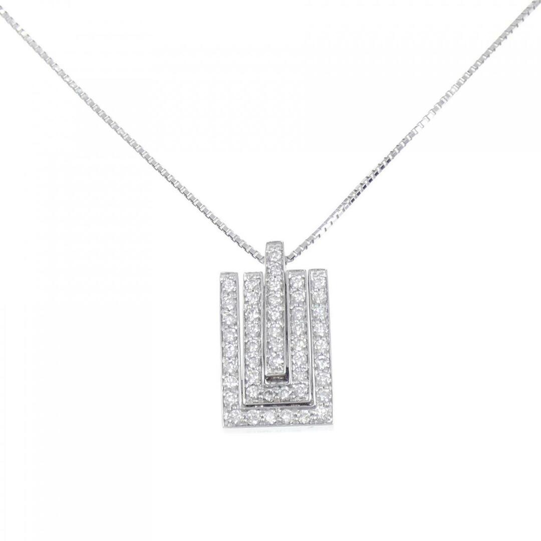 ご注意くださいK18WG 2WAY ダイヤモンド ネックレス 1.00CT