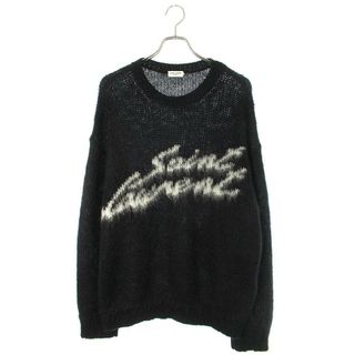 22aw SAINT LAURENT サンローラン モヘア ロゴ ニットセーター