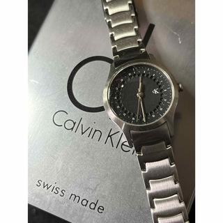 カルバンクライン(Calvin Klein)の★スイス製 CK カルバンクライン 周回カレンダー レディース 腕時計 ★状態良(腕時計)