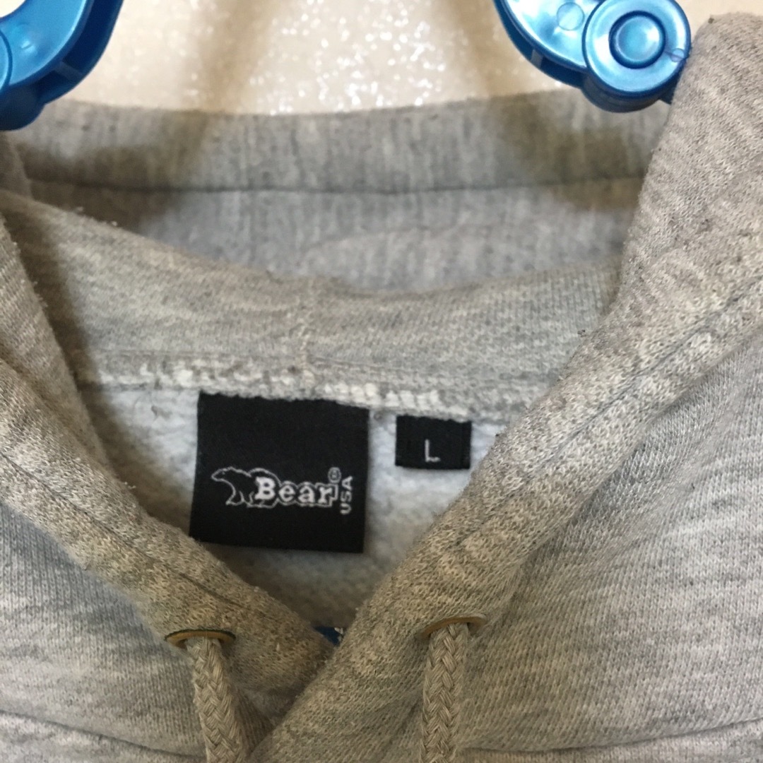 Bear USA(ベアー)のベアーUSA  スエットパーカー　グレー色　Ｌサイズ メンズのトップス(パーカー)の商品写真