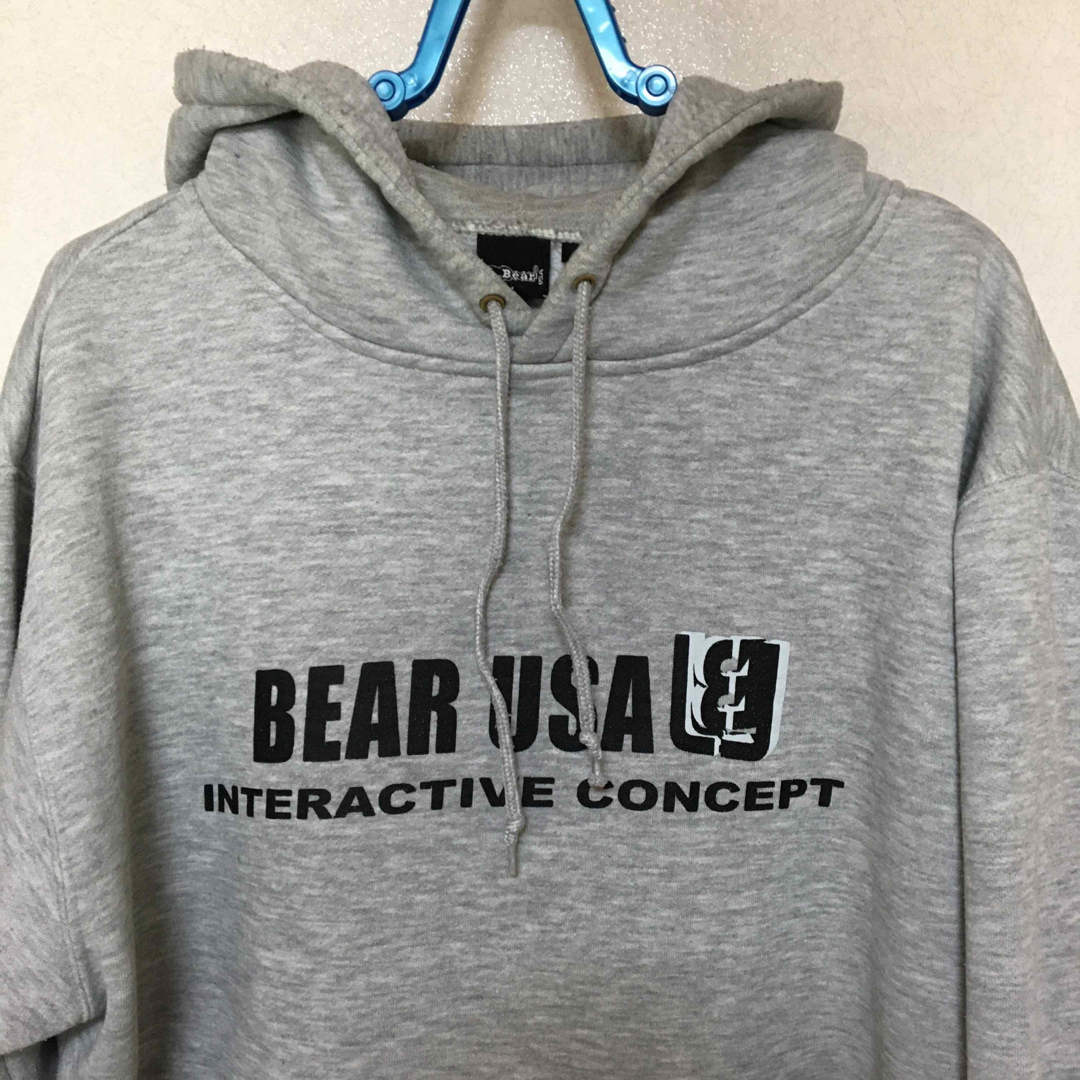 Bear USA(ベアー)のベアーUSA  スエットパーカー　グレー色　Ｌサイズ メンズのトップス(パーカー)の商品写真