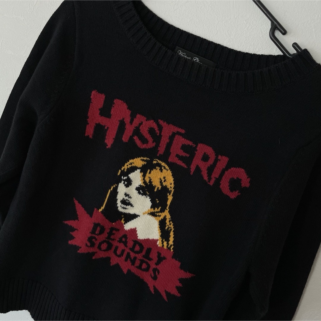 HYSTERIC GLAMOUR ヒステリックグラマー Tシャツ サイズ:S ギター ガール ロゴ クルーネック 0242CT25 ブラック 黒 日本製 トップス カットソー 半袖  【メンズ】