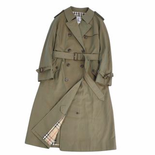 バーバリー(BURBERRY)の美品 Vintage バーバリー Burberrys コート トレンチコート 裏チェック アウター レディース 11AB3(M相当) オリーブカーキ(トレンチコート)