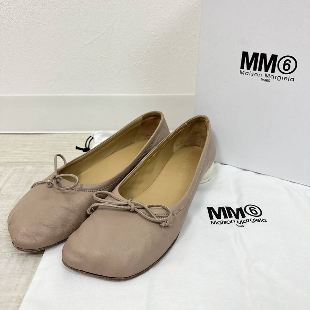 MM6(エムエムシックス)のMM6 メゾン マルジェラ ヒール バレエ パンプス バレリーナ サイズ 38 レディースの靴/シューズ(バレエシューズ)の商品写真