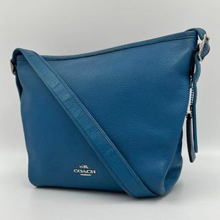 【極美品】COACH アビー ショルダーバッグ 2way レザー シボ 編み込み