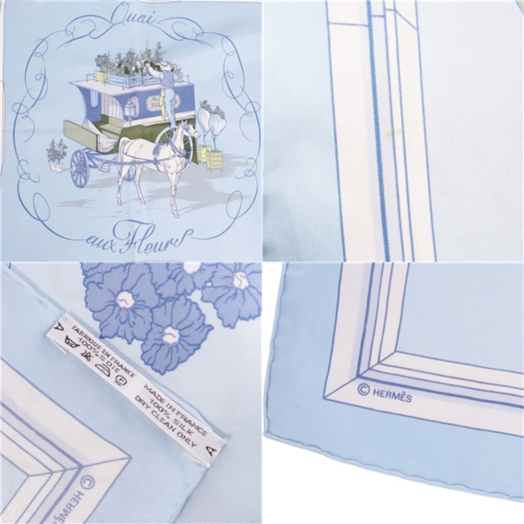 HERMES - 美品 エルメス HERMES スカーフ カレ90 Quai aux HERMES - 美品 エルメス HERMES スカーフ カレ90 Quai aux