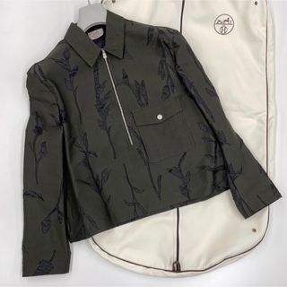 エルメス(Hermes)のエルメス　2023 S/S メンズ　ハーフジッププルオーバー　ブルゾン　カーキ(その他)