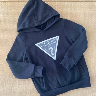 ゲス(GUESS)のGUESS パーカー　黒　裏起毛　140(ジャケット/上着)