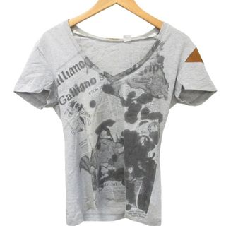 John Galliano - ジョンガリアーノ Tシャツ カットソー 半袖 Vネック