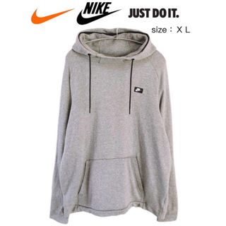 ナイキ(NIKE)のNike　ナイキ　パーカー　XL　グレー　USA古着(パーカー)