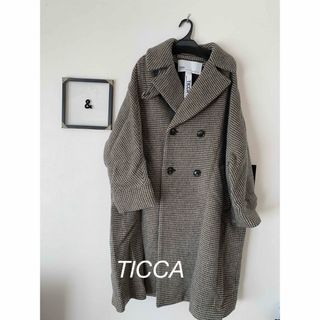 ティッカ(TICCA)の超美品⭐︎ TICCA テントコート グレンチェック⭐︎千鳥格子(チェスターコート)