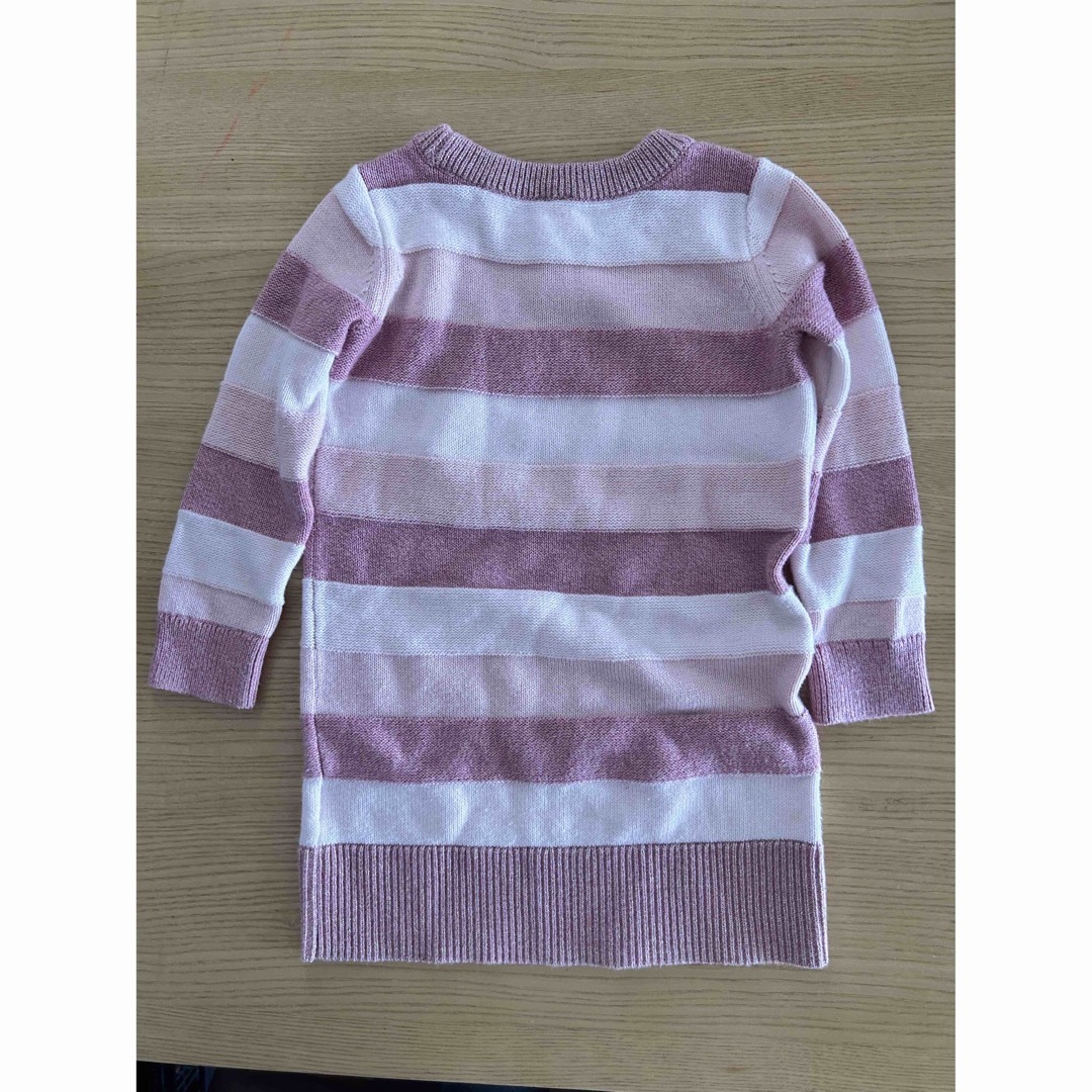 babyGAP(ベビーギャップ)のbaby gap ニットボーダーワンピース　ギャップ キッズ/ベビー/マタニティのベビー服(~85cm)(ワンピース)の商品写真