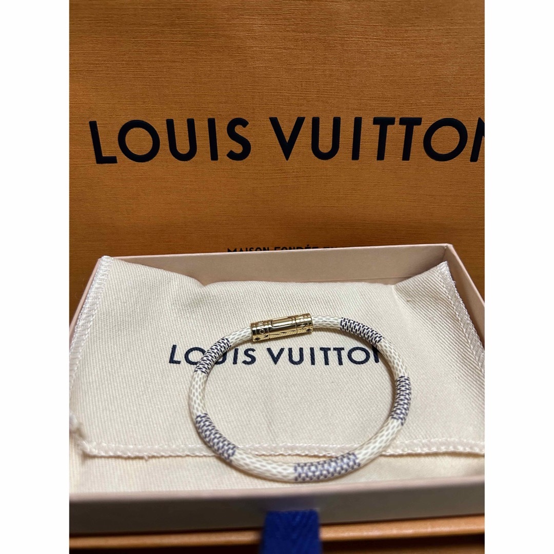 19付属品LOUIS VUITTON ブレスレット・キープイット　ダミエ・アズール　美品