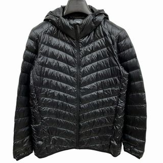 ユニクロ(UNIQLO)のウルトラライトダウン ジャケット エクストラウォーム パーカー 黒 L 1125(ダウンジャケット)