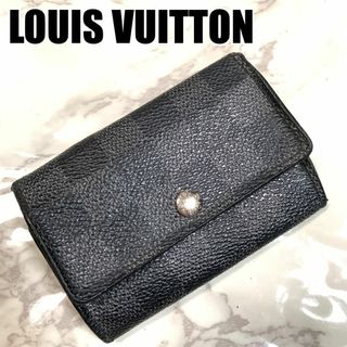 ルイヴィトン(LOUIS VUITTON)のルイヴィトン キーケース ダミエ 6連 ネイビー CT4190 #B329(キーケース)