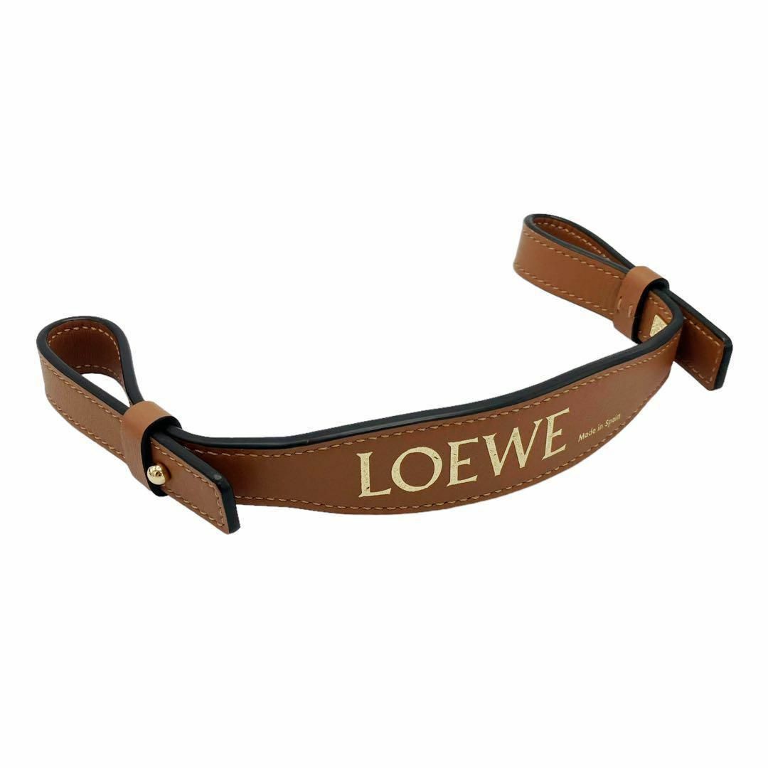 LOEWE ロエベ ブランデッド ショートストラップ (クラシックカーフ) 黒