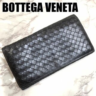 ボッテガヴェネタ(Bottega Veneta)のボッテガヴェネタ 長財布 ブラック お札 カード コインケース  #B324(長財布)