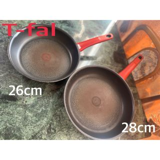 ティファール(T-fal)のティファール T-fal インジニオ　フライパン 2点 ルビーレッド(鍋/フライパン)