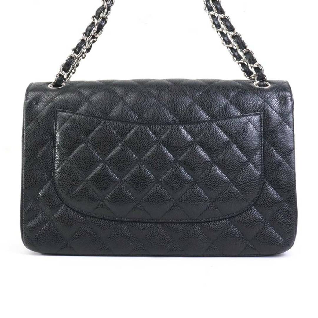 CHANEL(シャネル)のシャネル CHANEL ショルダーバッグ マトラッセ ダブルフラップ チェーンショルダーバッグ キャビアスキンレザー ブラック シルバー レディース A58600 送料無料【中古】 99780f レディースのバッグ(ショルダーバッグ)の商品写真