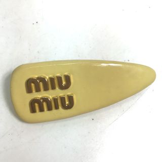 miumiu - ミュウミュウ MIUMIU ロゴ 5IF092 ヘアアクセサリー バレッタ ...