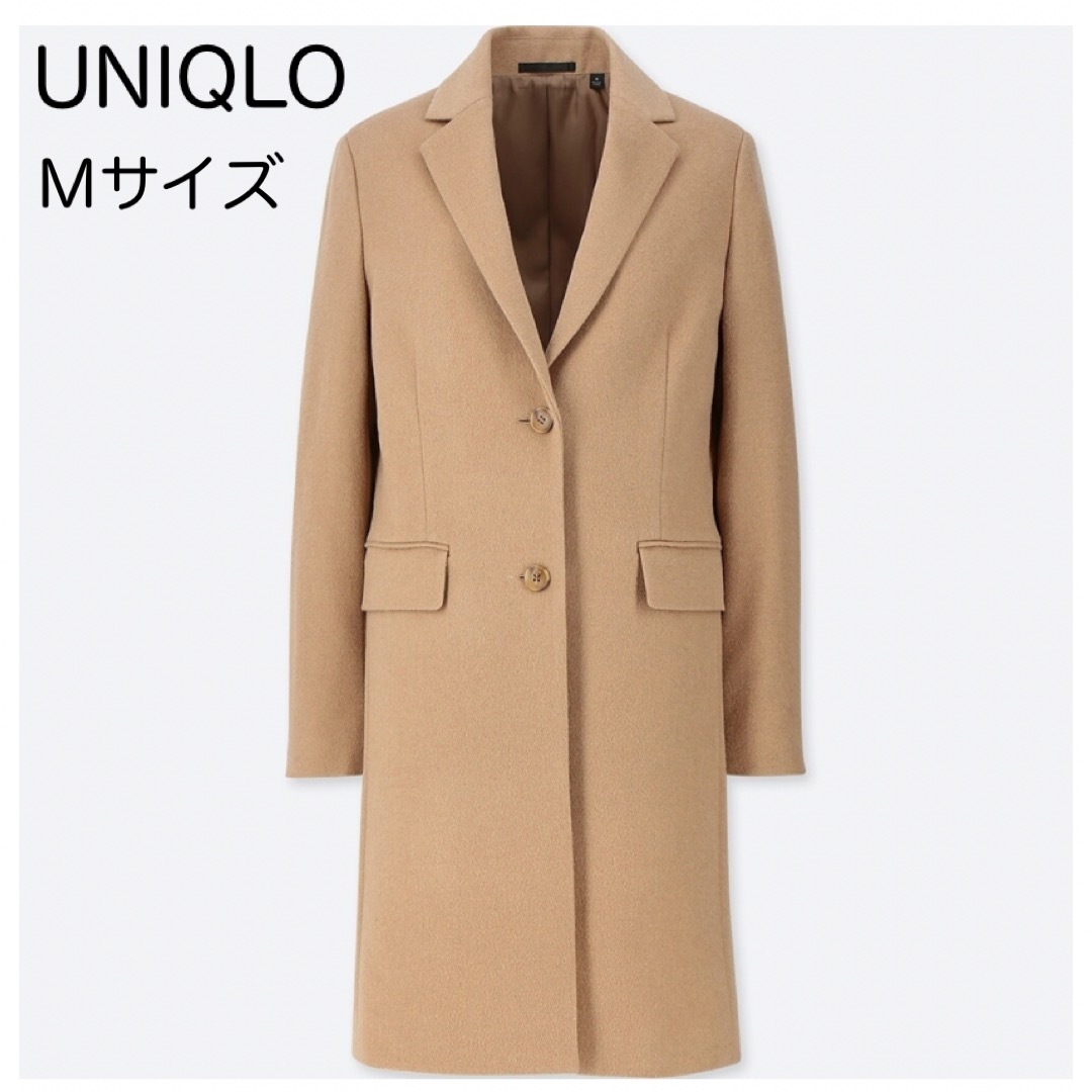 UNIQLO ユニクロ ウールカシミヤチェスターコート グレー レディース L