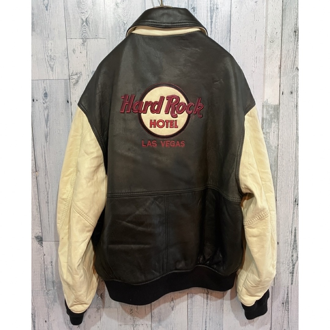 Hard Rock CAFE - USA製ビンテージ ハードロックカフェ レザー Hard Rock CAFE - USA製ビンテージ ハードロックカフェ レザー