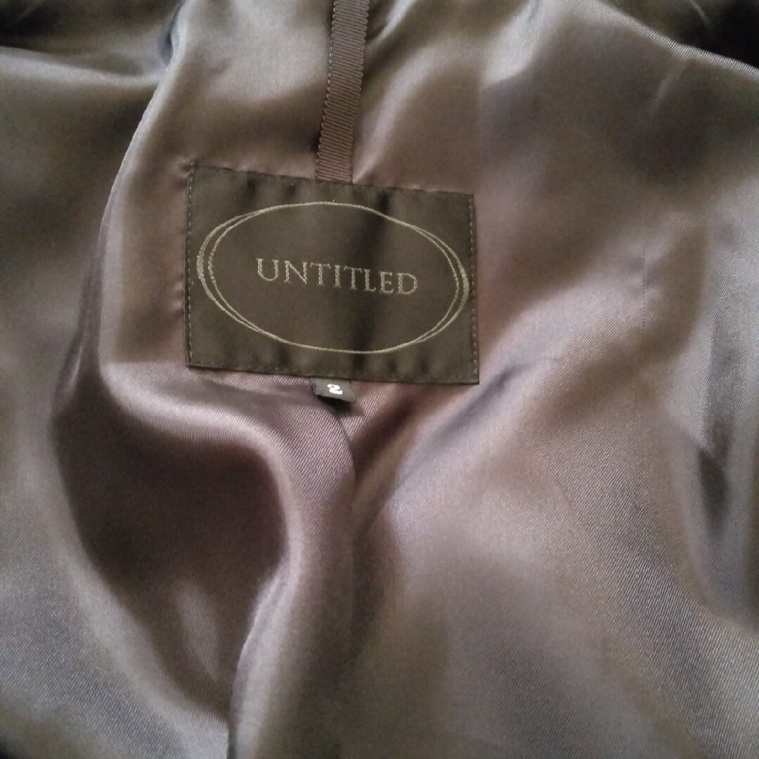 UNTITLED(アンタイトル)のUNTITLED　ダウンコート　黒 レディースのジャケット/アウター(ダウンジャケット)の商品写真