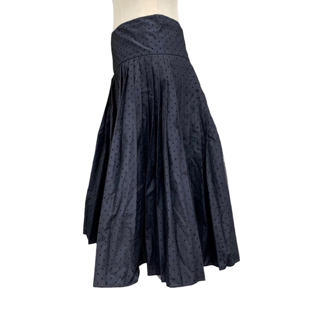 Christian Dior(クリスチャンディオール)のクリスチャンディオール CHRISTIAN DIOR ボトムス スカート チュールスカート ドット ナイロン ブラック ネイビー レディースのスカート(ひざ丈スカート)の商品写真