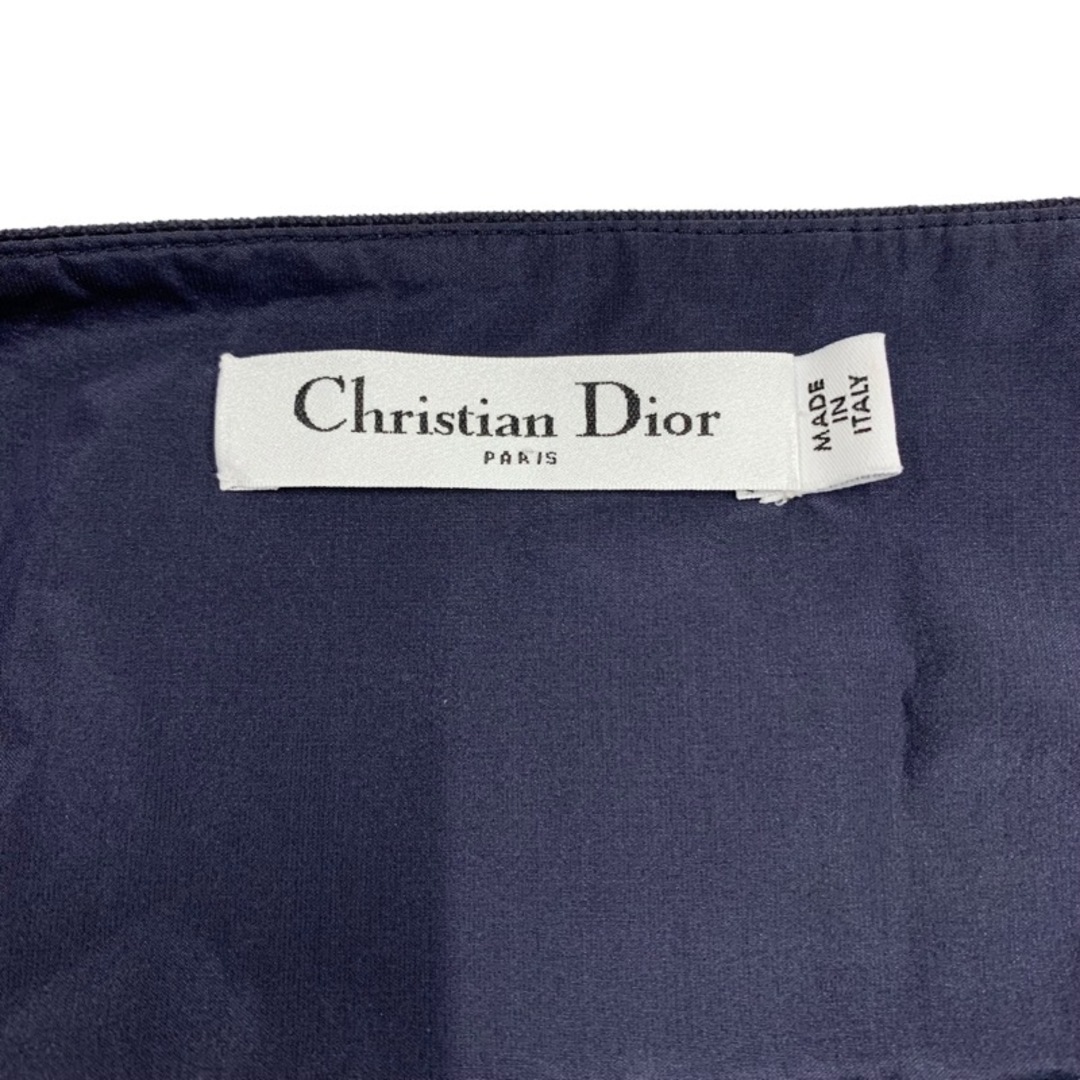 Christian Dior(クリスチャンディオール)のクリスチャンディオール CHRISTIAN DIOR ボトムス スカート チュールスカート ドット ナイロン ブラック ネイビー レディースのスカート(ひざ丈スカート)の商品写真