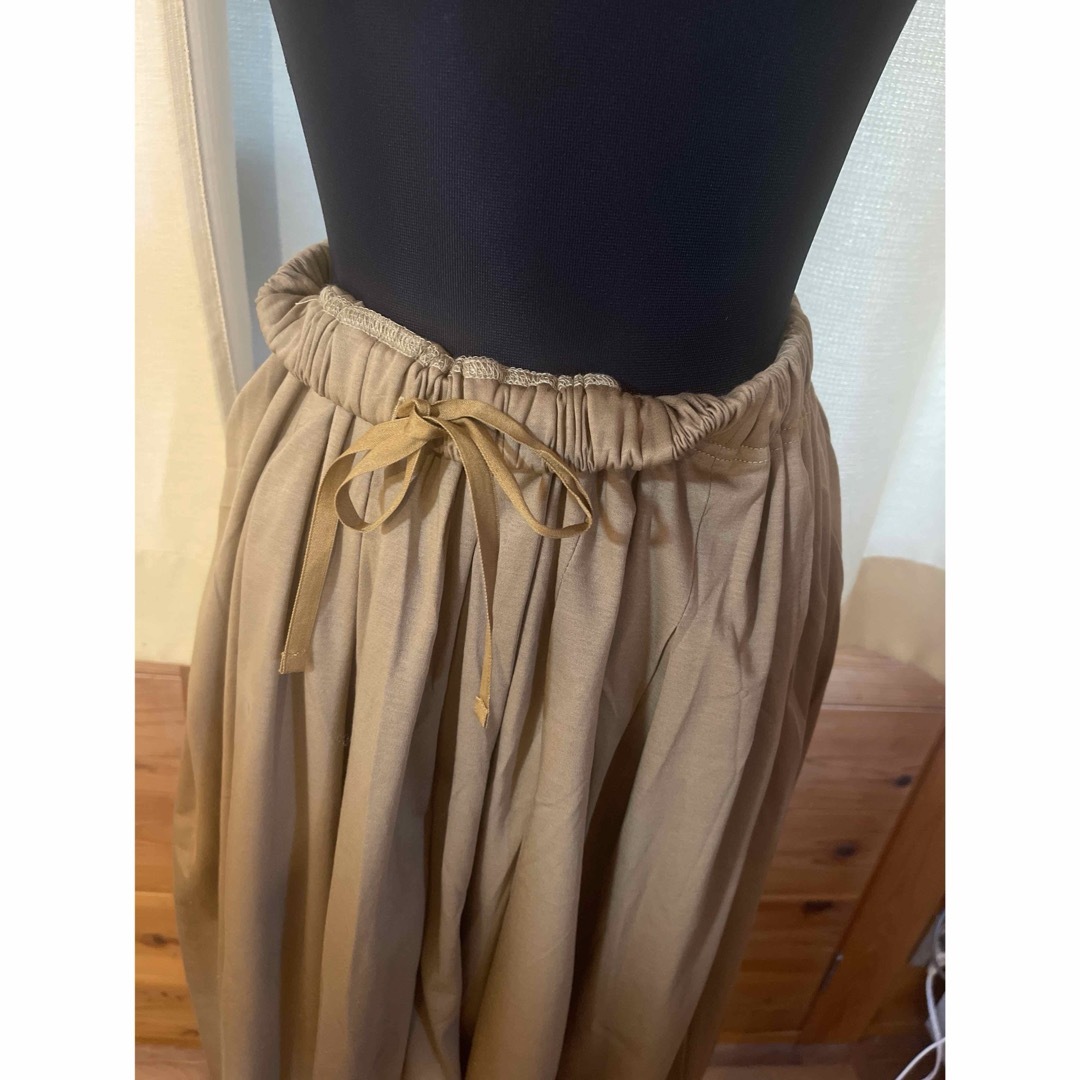 harmonie(アルモニ)のプラージュ ギャザースカート ウエストゴム ロングスカート コーデ 透けない き レディースのスカート(ロングスカート)の商品写真
