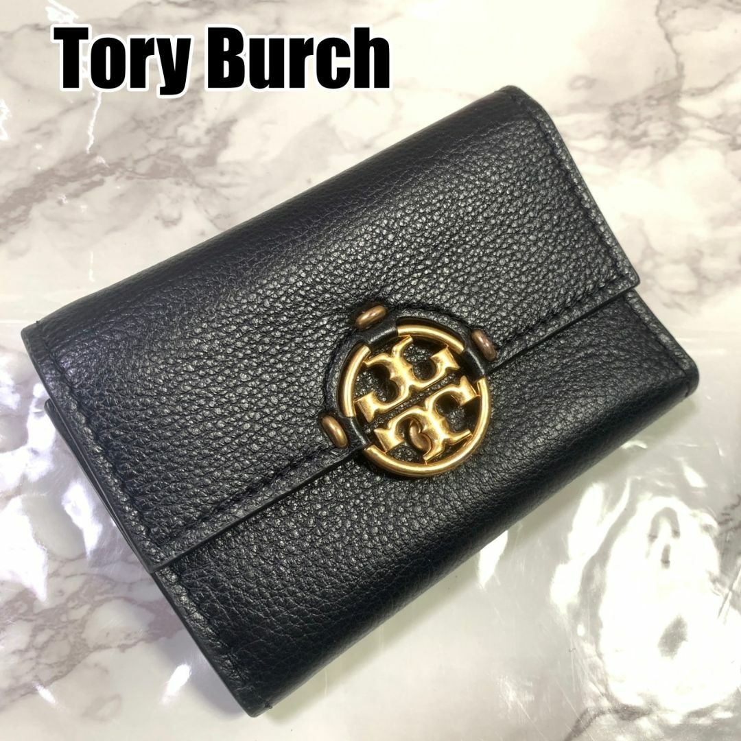 Tory Burch - トリーバーチ 折財布 ブラック 金 1000562604-21 #B318 ...