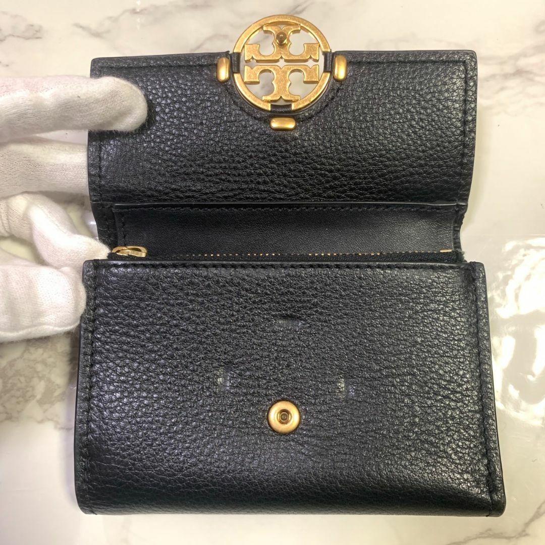 Tory Burch - トリーバーチ 折財布 ブラック 金 1000562604-21 #B318 ...