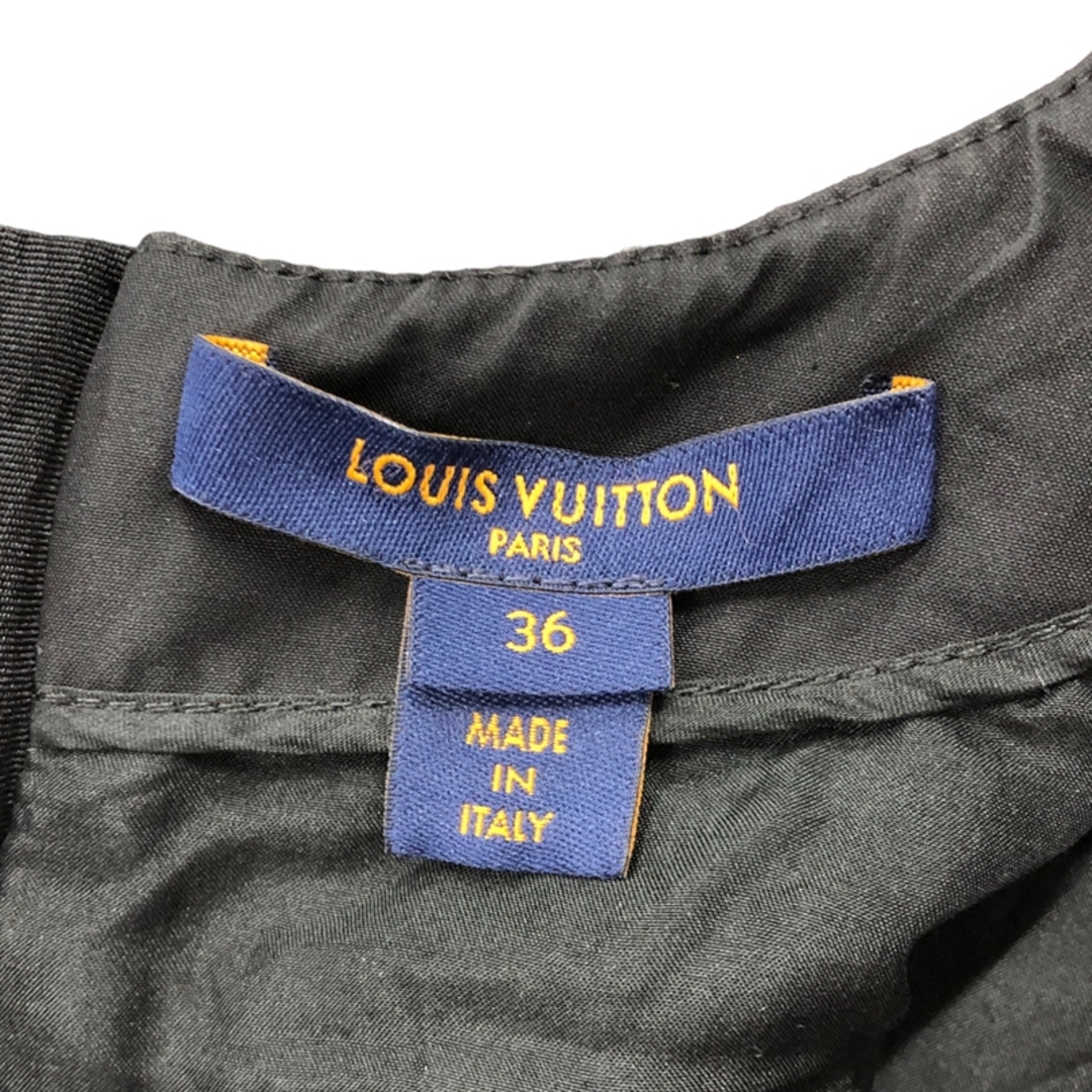 LOUIS VUITTON(ルイヴィトン)の　ルイ・ヴィトン LOUIS VUITTON ローツイード スケーター ドレス ワンピース グレー 36(約S) ゴールド金具 コットン レディース ワンピース レディースのワンピース(その他)の商品写真