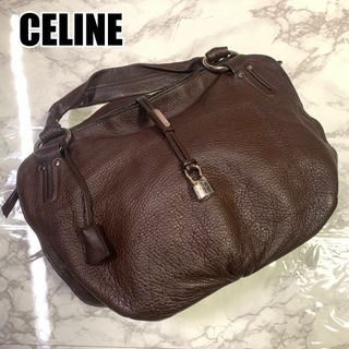 セリーヌ(celine)のセリーヌ トートバッグ ブラウン クロシェット カギ パドロック #B315(トートバッグ)