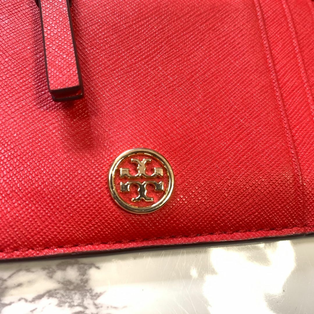 Tory Burch(トリーバーチ)のトリーバーチ  財布 カードケース レッド 小銭入れ 06-18 #B314 レディースのファッション小物(財布)の商品写真