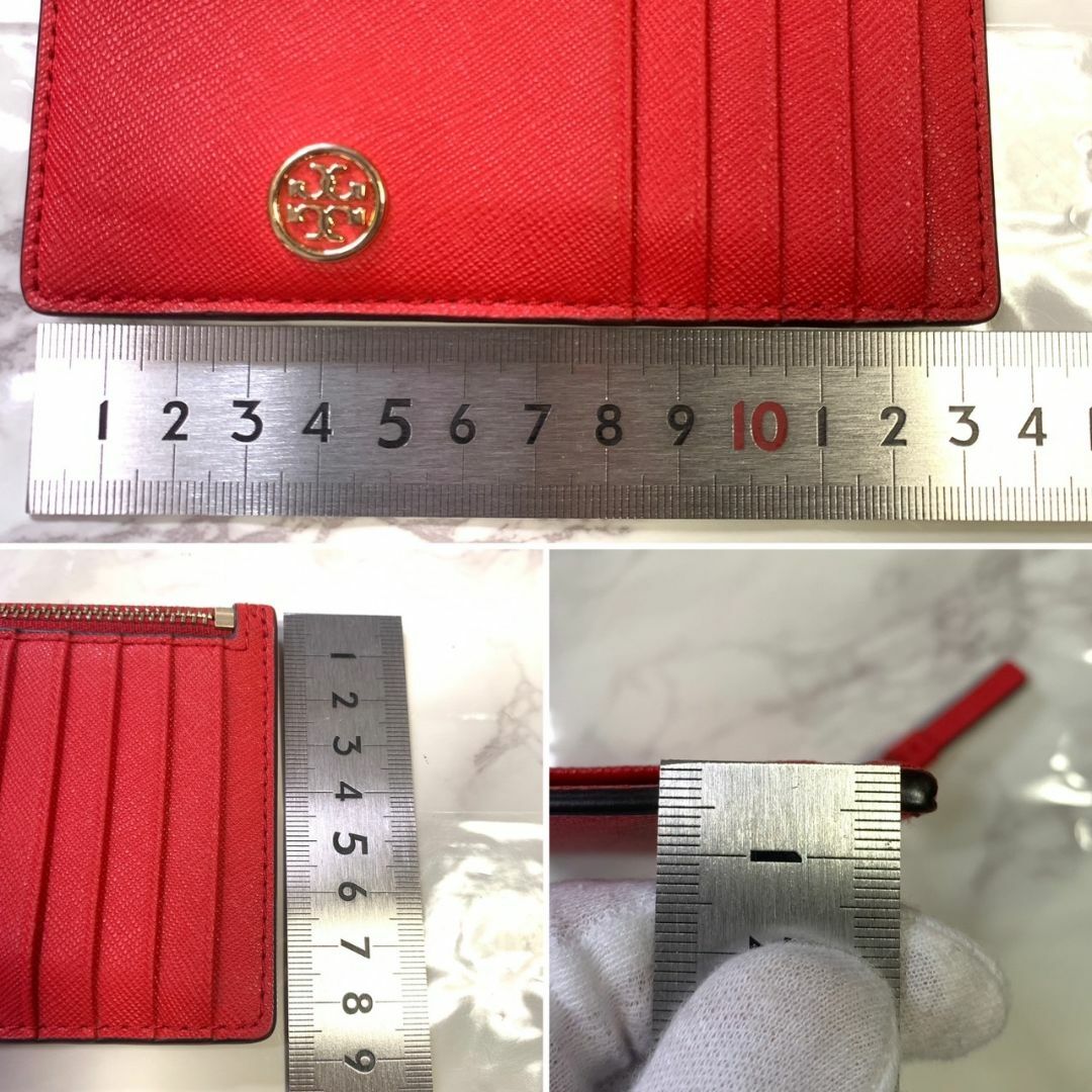 Tory Burch(トリーバーチ)のトリーバーチ  財布 カードケース レッド 小銭入れ 06-18 #B314 レディースのファッション小物(財布)の商品写真