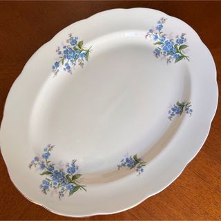 ロイヤルアルバート(ROYAL ALBERT)の【英国ビンテージ】ロイヤルアルバート★勿忘草★パーティプレート(食器)