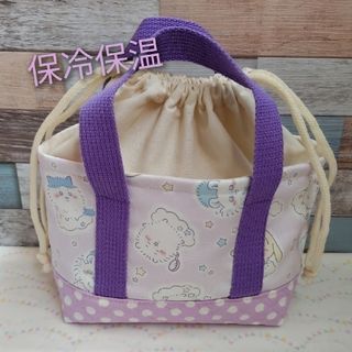 チイカワ(ちいかわ)のちいかわ　保冷保温　ミニトート　巾着トート　お弁当袋(ランチボックス巾着)