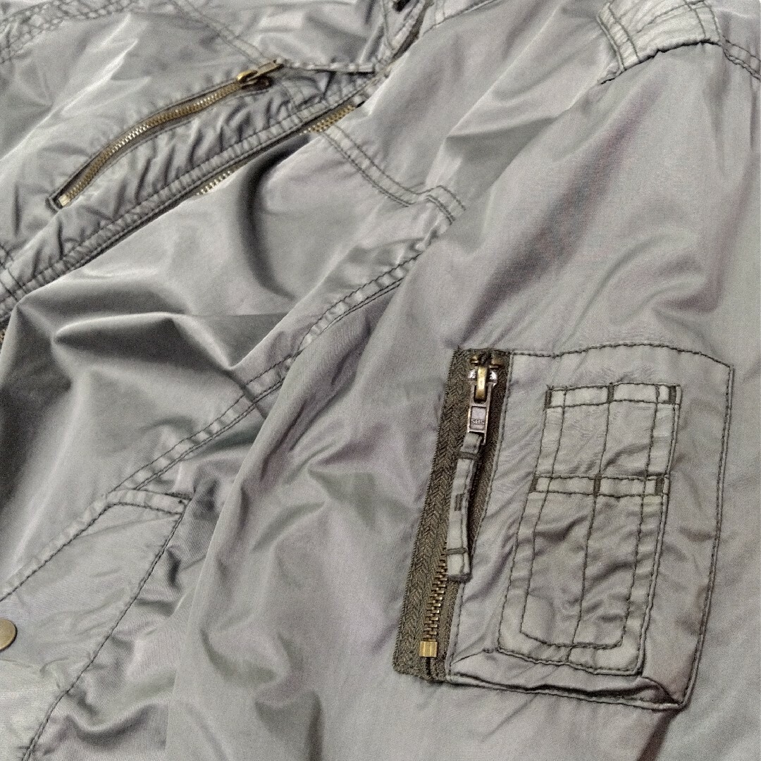 美品 メンズ 中綿 フライトジャケット セージグリーン XL CWU-36/P メンズのジャケット/アウター(フライトジャケット)の商品写真