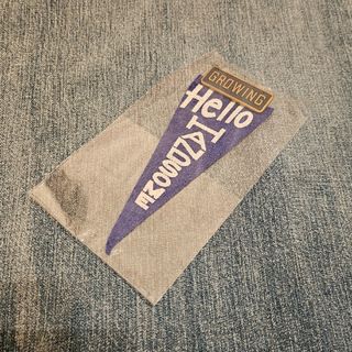 デニムダンガリー(DENIM DUNGAREE)のデニム&ダンガリー　フラッグバッジ　ブルー　ノベルティ(ノベルティグッズ)